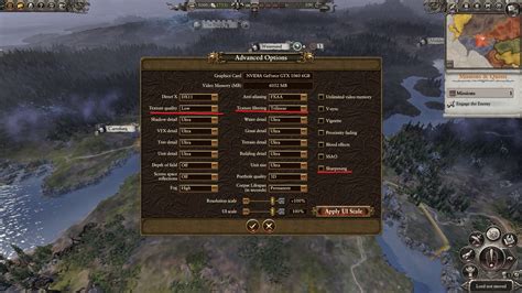 empire total war graphics stuck on medium